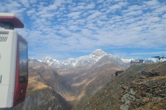 Rilevamento delle infrastrutture: progetto di una funivia in Valle d'Aosta