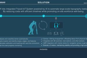 Precise topographic surveys without the requirement for stationary tripods 